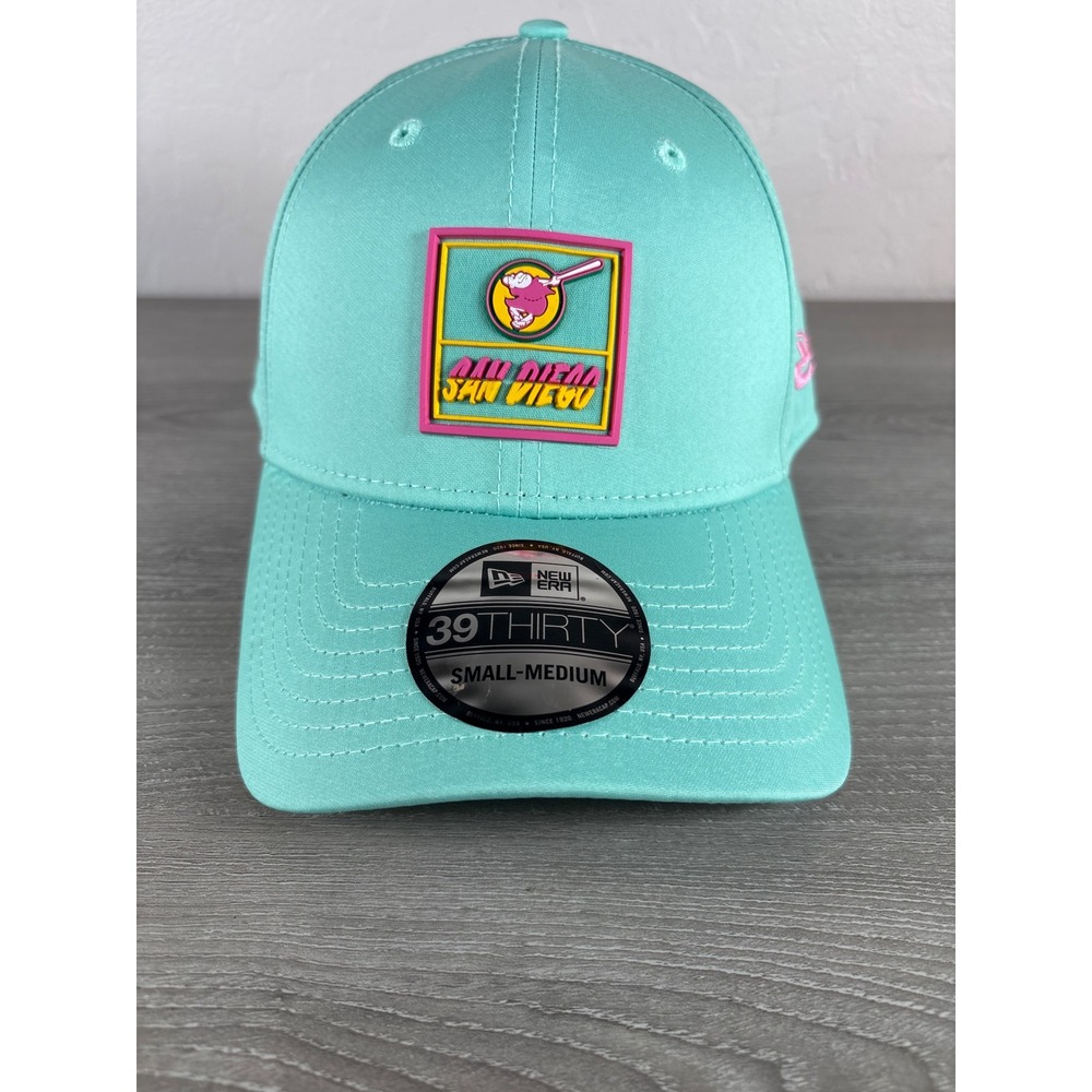 New Era 39THIRTY San Diego Padres City Connect Hat Mint Green Small-Medium NEW